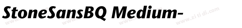 StoneSansBQ Medium字体转换